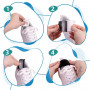 3D univerzálne penové ochranné, opravné pätičky proti oderu, AntiBruises, biele