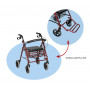 4-kolesové hliníkové rehabilitačné chodítko - COMFORT