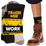Pracovní ponožky teplé froté silné, Twork Pro, 3 páry, EU 39-42