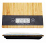 Bambusová kuchynská váha 5kg LCD 23 x 16cm