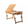 Bambusový skladací stolík pod notebook s ventiláciou