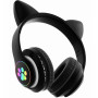 Bezdrátová sluchátka Cat Ears, černá