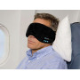 Bluetooth maska na spanie s  možnosťou počúvania hudby, čierna