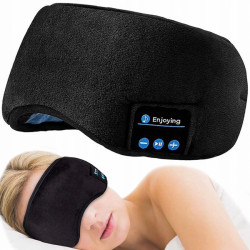 Maska na spaní Bluetooth s poslechem hudby, černá