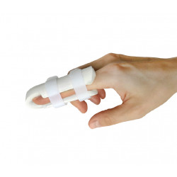 Fixační dlaha na prsty se suchým zipem, velikost M (6,5 cm)