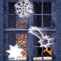 LED vánoční dekorativní projektor 3v1 - hvězda, kometa, sněhová vločka