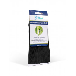 Zdravotní ponožky pro diabetiky froté Diabetic Ankle Frotte, černé, 39-41