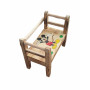 Dřevěná dětská lavička Mickey Bench, 40 x 21 x 33 cm