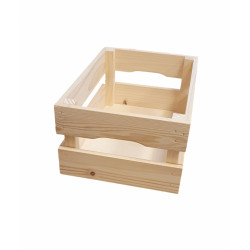 Dřevěný úložný box, 33 x 22 x 14 cm