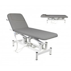 Elektrické kosmetické lehátko, elektrický stolek, 179 x 61 cm, šedá barva