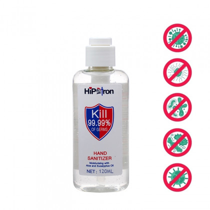 Antibakteriální gel na dezinfekci rukou bez vody 99,9 % - 120 ml