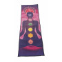 Podložka na jógu Yogi 7 čaker, růžovo-fialová, 174 x 60 cm
