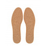 Pánské kožené vložky do bot s korkem, Leather Cork, 40 ks