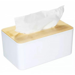 Box na kapesníky a ručníky, bílo-hnědý