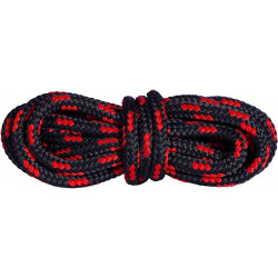 Silné černo-červené pevné tkaničky pro turistické boty 120cm