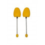 Penové napináky s uchytením, tvar balerina žltá 35-40