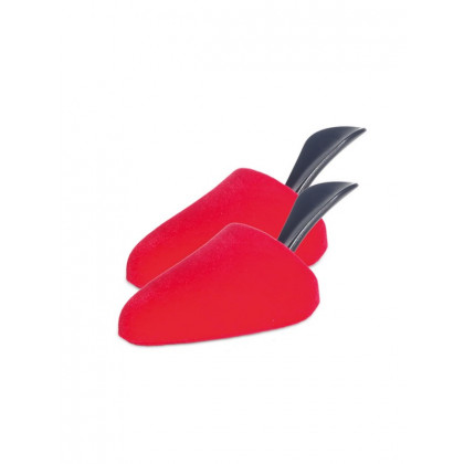 Ľahké a odolné penové dámske napináky s rúčkou mandľový tvar, červená 35-40