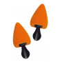 Ľahké a odolné penový dámske napináky s rúčkou špicatý tvar, oranžová 35-40