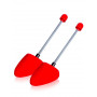 Ľahké a odolné penové napináky s uchytením, tvar univerzálny, červená 35-40