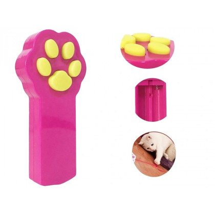 Laserová hračka pro kočky, růžová