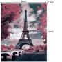 Malování podle čísel Eiffelova věž, Malování podle čísel 40 x 50 cm
