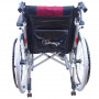 Odľahčený hliníkový invalidný vozík TGR-R WA C2600, červená