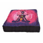 Meditačný podsedák Jogín 7 čakier štvorec, ružovofialový, 44 x 44 x 9 cm