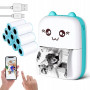 Mini tlačiareň pre deti, termotlač na papier s Api Android, Apple, ružová