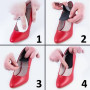 Pätička s vložkou na ochranu chodidla do obuvi, 2 v 1, čierna, 1 pár (2ks)