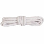 Kulaté bílé bavlněné tkaničky 100 cm