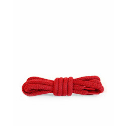 Kulaté červené bavlněné tkaničky do bot 150 cm