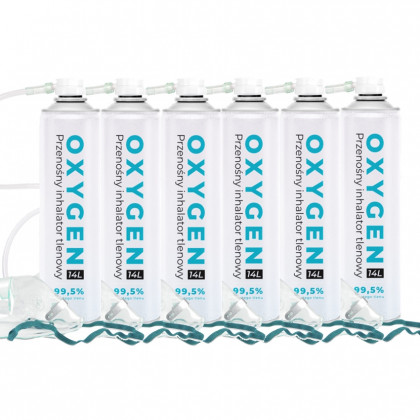 Prenosná kyslíková fľaša Oxygen 99,5% 14 l (6ks) - 84L