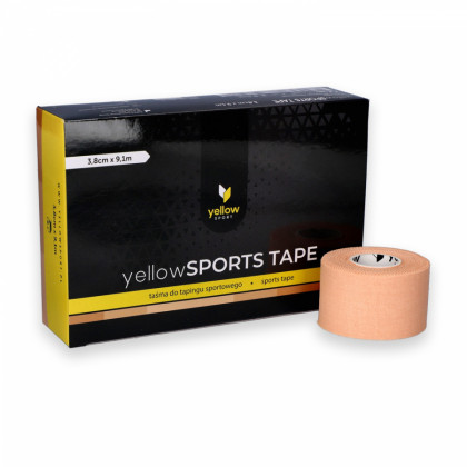 Bavlnené tejpovacie pásky Sports Tape Beige, 3,8cm x 9,1m, béžové, 6ks
