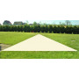 Záhradná slnečná clona/tieniaca plachta trojuholník béžová, 4 x 4 x 4 m