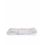 Ploché biele bavlnené šnúrky do topánok 100cm