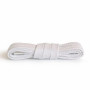 Ploché biele bavlnené šnúrky do topánok 60cm