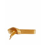 Saténové zlaté ploché šnúrky do topánok 90 cm
