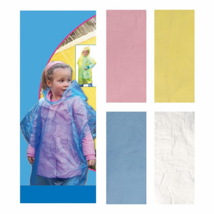 Pršiplášť, pláštenka do dažďa pre deti - pončo 71 x 80cm