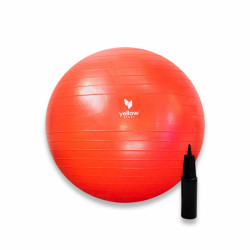 Rehabilitační míč yellowGYM - 55cm, červený
