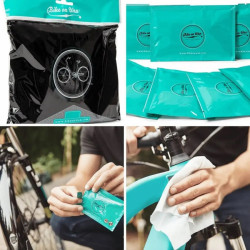 Ride & Shine čisticí ubrousky 10 ks vlhčené čisticí a leštící ubrousky na jízdní kola