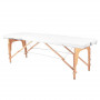 Komfort Wood 3-dílný skládací masážní stůl, 186 x 59 cm, bílý