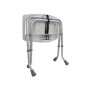 Skladacia sprchová stolička - 50 cm, hliníková