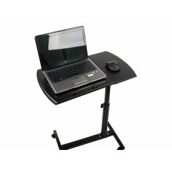Nastavitelný kovový stolek na kolečkách pro notebook 60 cm