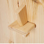 Drevená stolička, šamlík Wooden Stool II, 38 x 21 x 18,5 cm