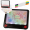 Kresliaca magnetická tabuľa pre deti na kreslenie, HappyCrab 3v1, 20 x 14 cm