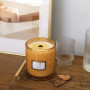 Darčeková vonná sviečka v skle - santalové drevo