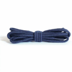 Tenké kulaté modré bavlněné tkaničky 60 cm