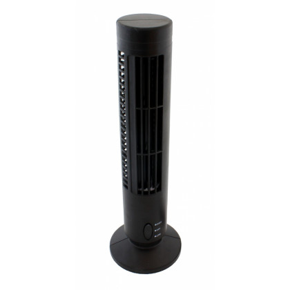 USB ventilátor 2,5W 33cm černý