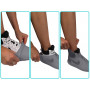 Vodeodolné návleky na tenisky silikónové elastické Raincover for Sneakers biele S