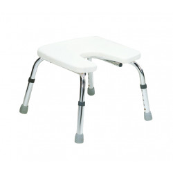 Výškově nastavitelná sprchová židle ve tvaru U, 35-45 cm